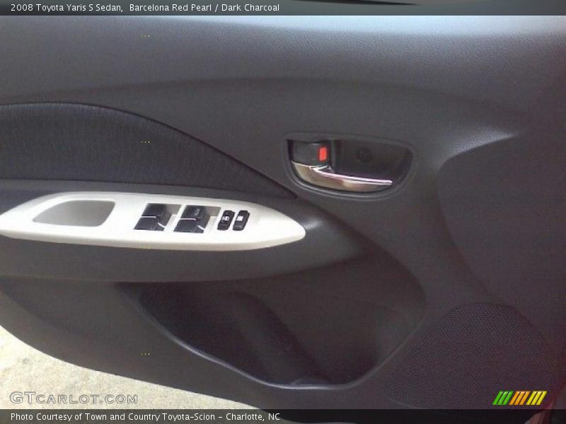 Barcelona Red Pearl / Dark Charcoal 2008 Toyota Yaris S Sedan
