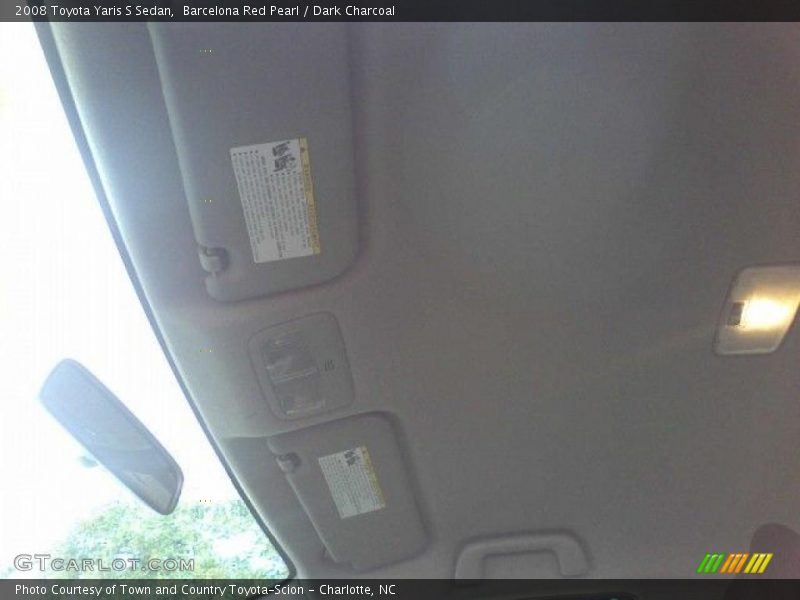 Barcelona Red Pearl / Dark Charcoal 2008 Toyota Yaris S Sedan