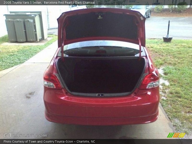 Barcelona Red Pearl / Dark Charcoal 2008 Toyota Yaris S Sedan