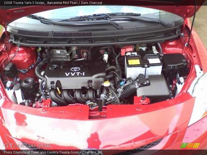 Barcelona Red Pearl / Dark Charcoal 2008 Toyota Yaris S Sedan
