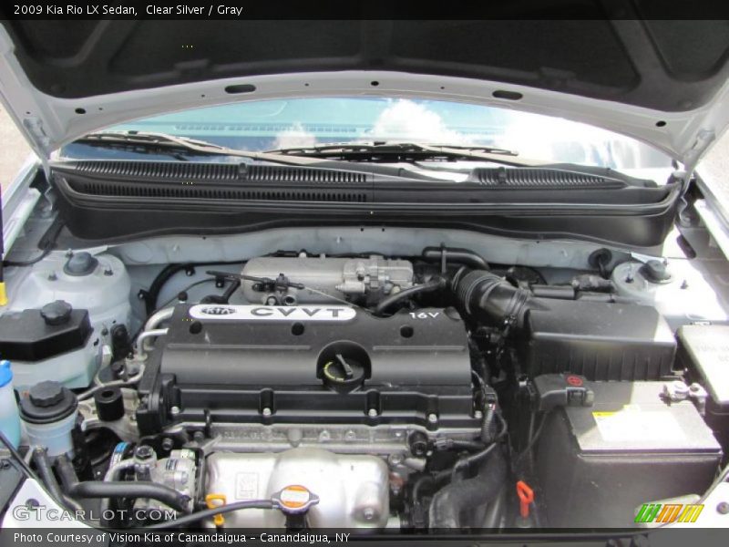 Clear Silver / Gray 2009 Kia Rio LX Sedan