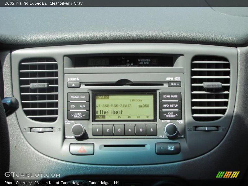 Clear Silver / Gray 2009 Kia Rio LX Sedan