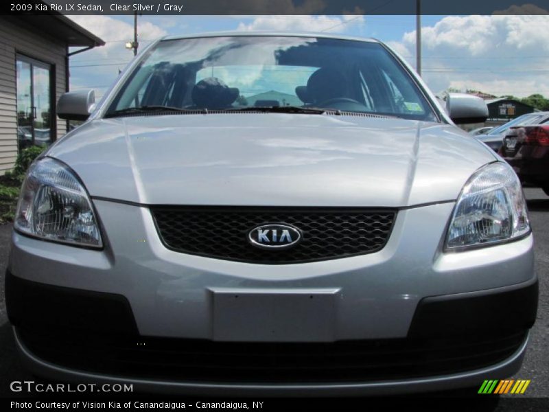 Clear Silver / Gray 2009 Kia Rio LX Sedan