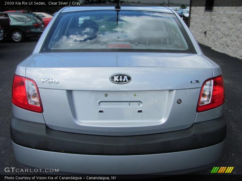 Clear Silver / Gray 2009 Kia Rio LX Sedan