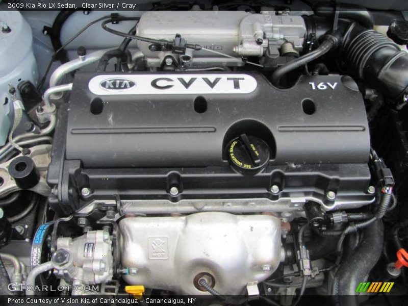 Clear Silver / Gray 2009 Kia Rio LX Sedan