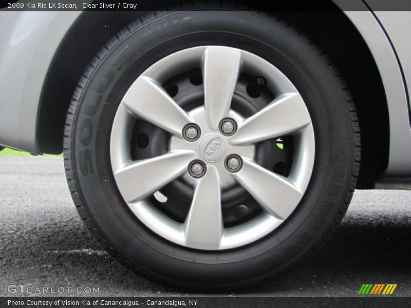 Clear Silver / Gray 2009 Kia Rio LX Sedan