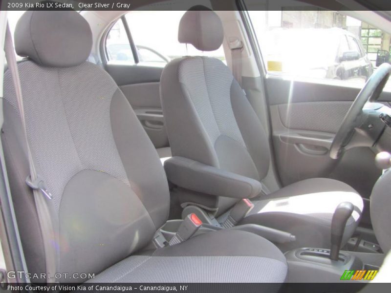 Clear Silver / Gray 2009 Kia Rio LX Sedan