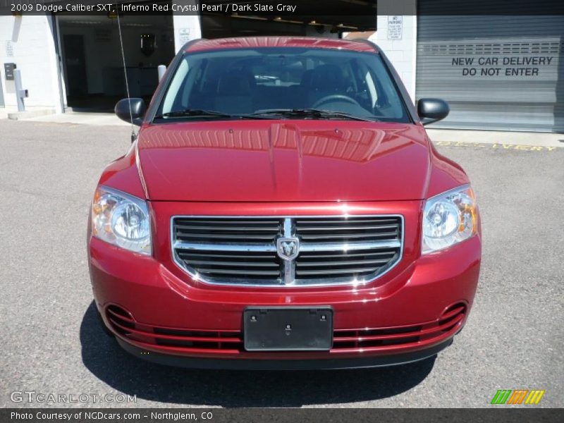 Inferno Red Crystal Pearl / Dark Slate Gray 2009 Dodge Caliber SXT