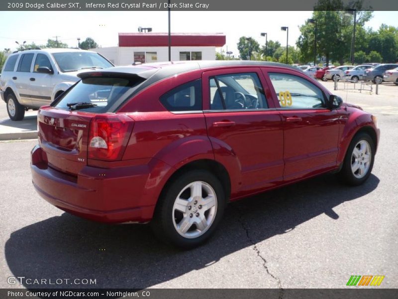 Inferno Red Crystal Pearl / Dark Slate Gray 2009 Dodge Caliber SXT