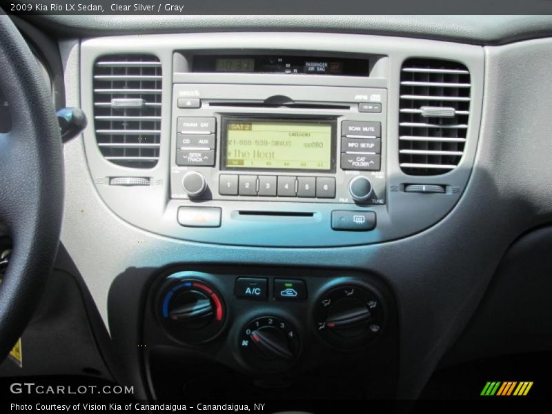 Clear Silver / Gray 2009 Kia Rio LX Sedan