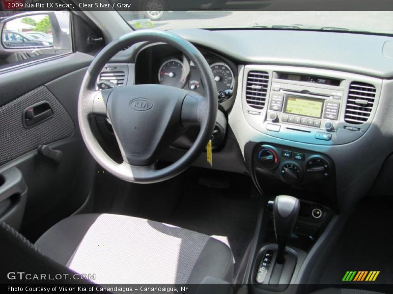 Clear Silver / Gray 2009 Kia Rio LX Sedan