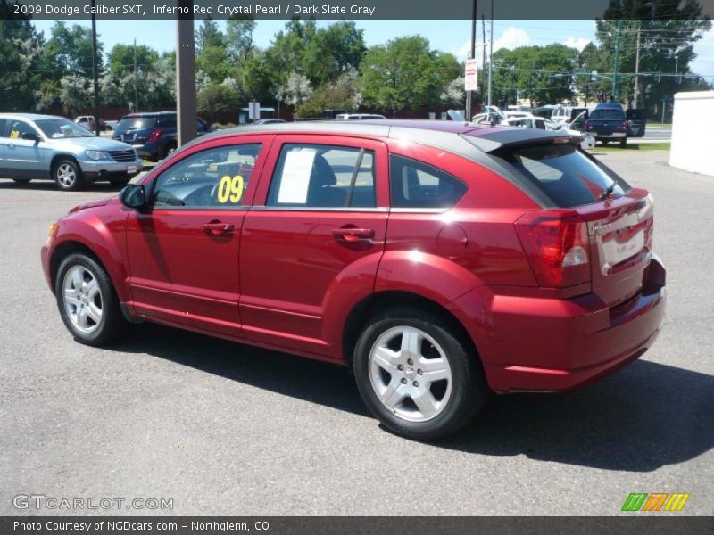 Inferno Red Crystal Pearl / Dark Slate Gray 2009 Dodge Caliber SXT