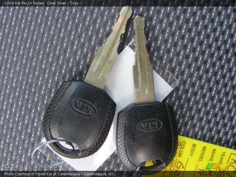 Clear Silver / Gray 2009 Kia Rio LX Sedan