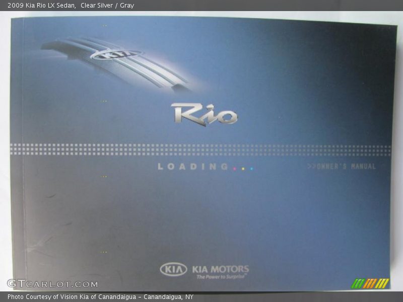 Clear Silver / Gray 2009 Kia Rio LX Sedan