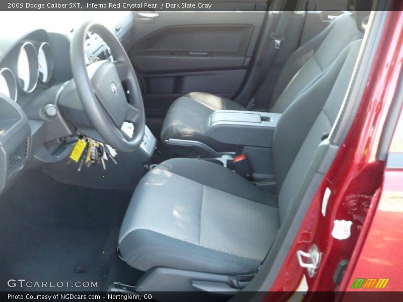 Inferno Red Crystal Pearl / Dark Slate Gray 2009 Dodge Caliber SXT