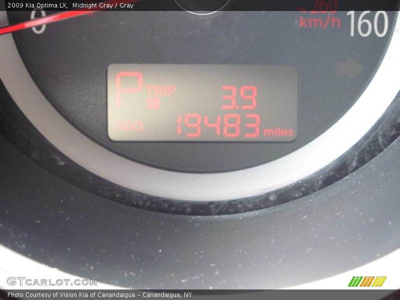 Midnight Gray / Gray 2009 Kia Optima LX