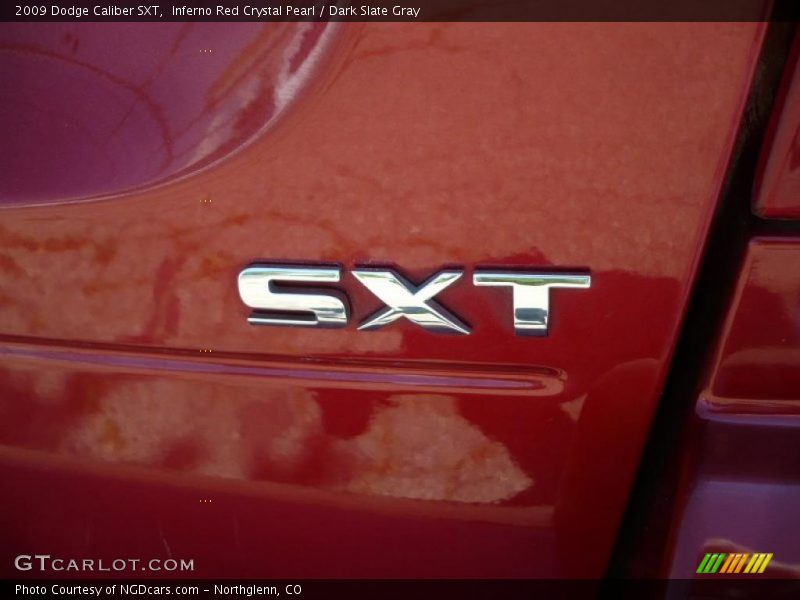 Inferno Red Crystal Pearl / Dark Slate Gray 2009 Dodge Caliber SXT