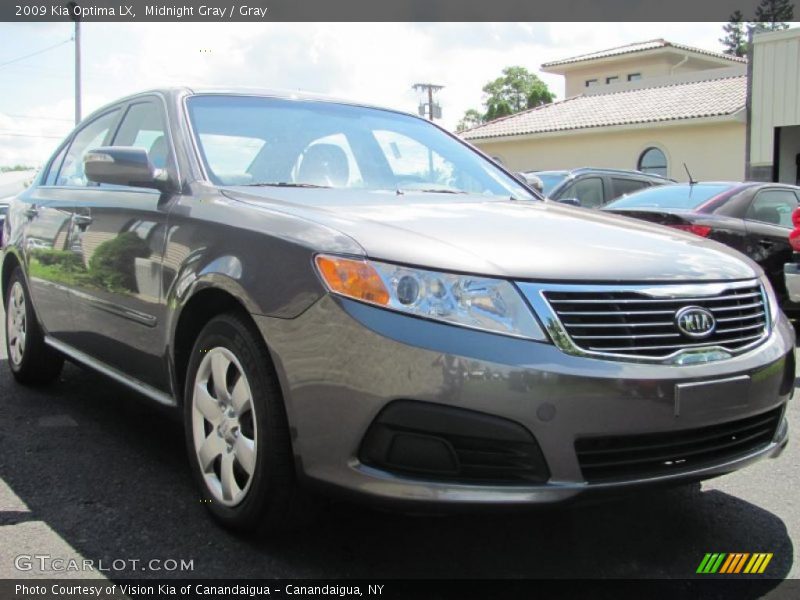 Midnight Gray / Gray 2009 Kia Optima LX
