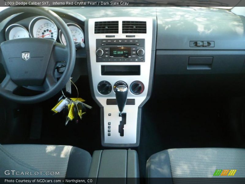 Inferno Red Crystal Pearl / Dark Slate Gray 2009 Dodge Caliber SXT