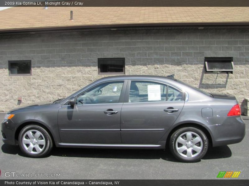 Midnight Gray / Gray 2009 Kia Optima LX