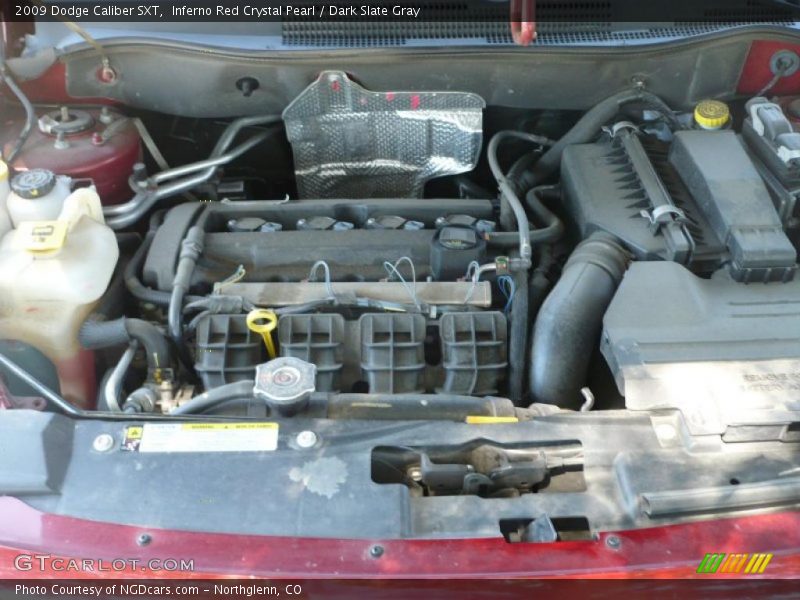 Inferno Red Crystal Pearl / Dark Slate Gray 2009 Dodge Caliber SXT