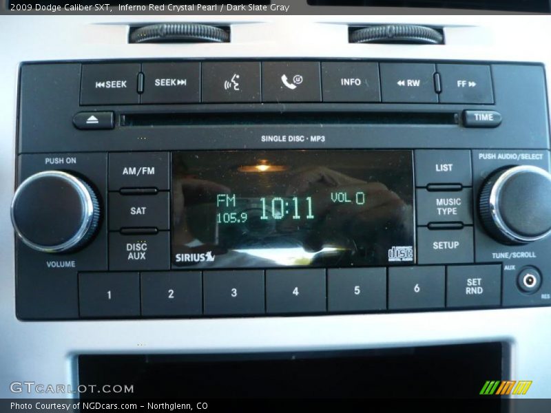 Inferno Red Crystal Pearl / Dark Slate Gray 2009 Dodge Caliber SXT