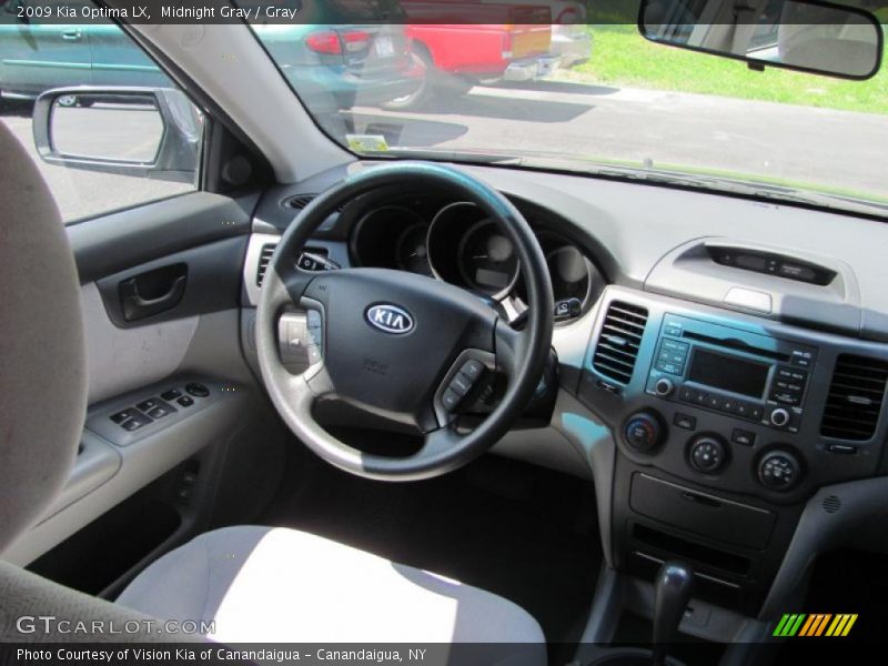 Midnight Gray / Gray 2009 Kia Optima LX