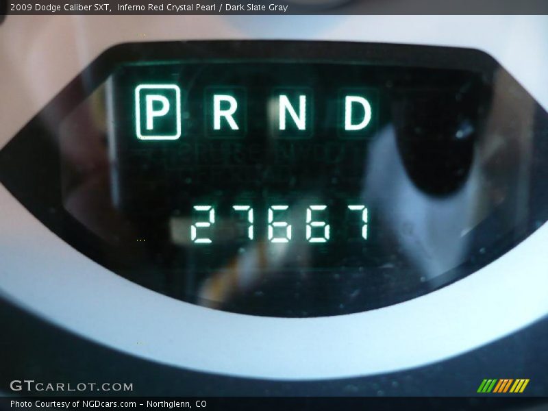 Inferno Red Crystal Pearl / Dark Slate Gray 2009 Dodge Caliber SXT
