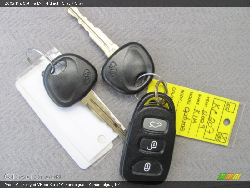 Midnight Gray / Gray 2009 Kia Optima LX