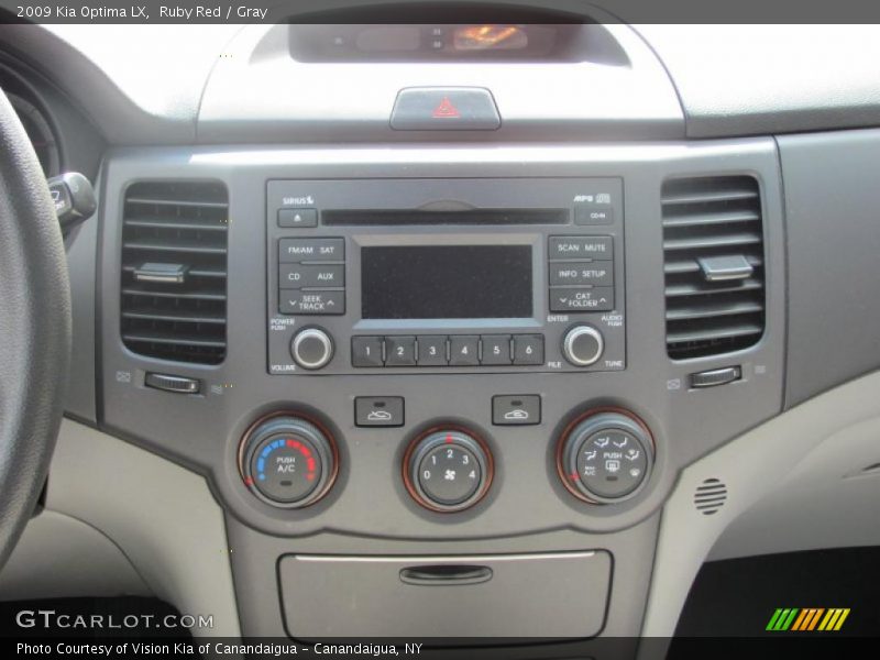 Ruby Red / Gray 2009 Kia Optima LX