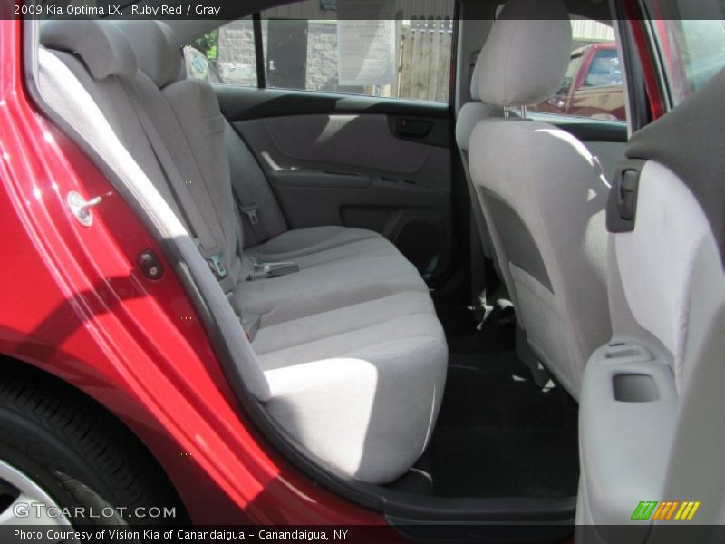 Ruby Red / Gray 2009 Kia Optima LX