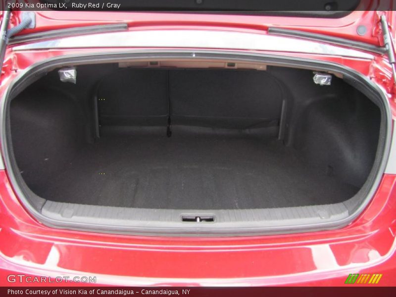 Ruby Red / Gray 2009 Kia Optima LX
