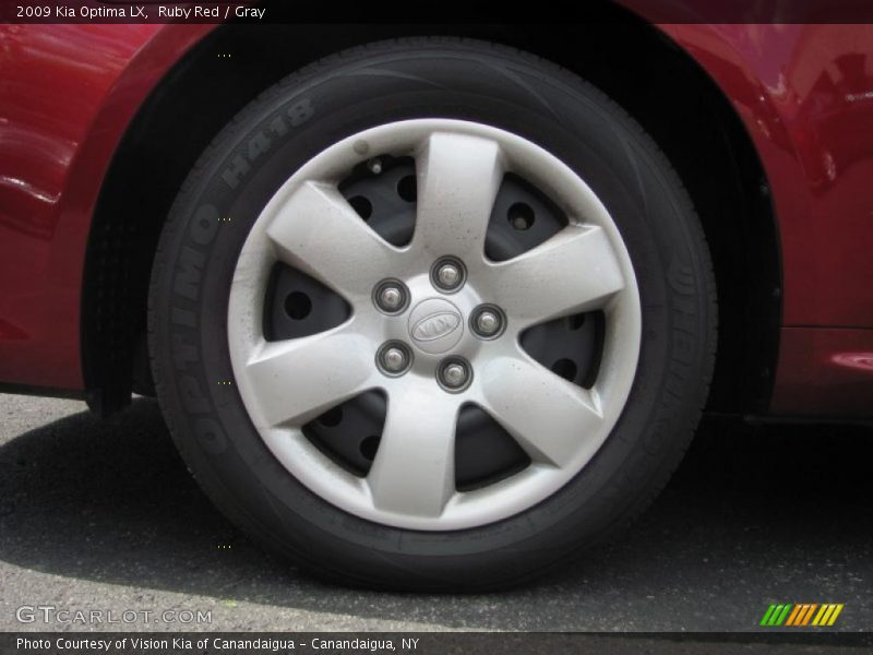 Ruby Red / Gray 2009 Kia Optima LX