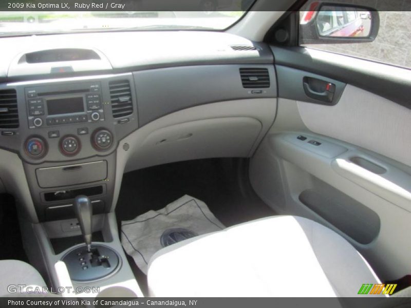 Ruby Red / Gray 2009 Kia Optima LX