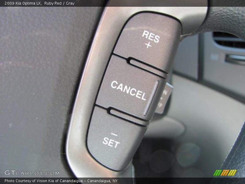 Ruby Red / Gray 2009 Kia Optima LX