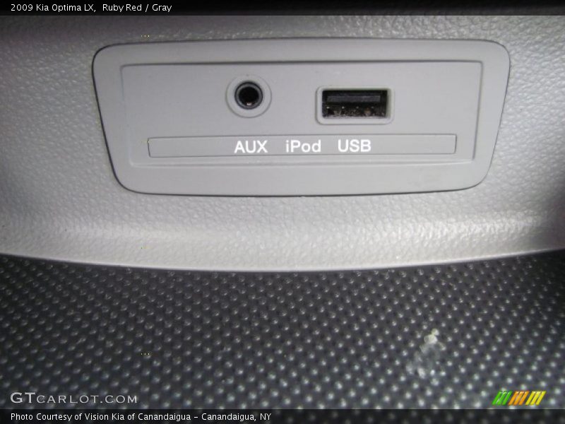 Ruby Red / Gray 2009 Kia Optima LX