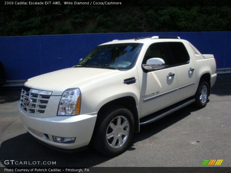 White Diamond / Cocoa/Cashmere 2009 Cadillac Escalade EXT AWD