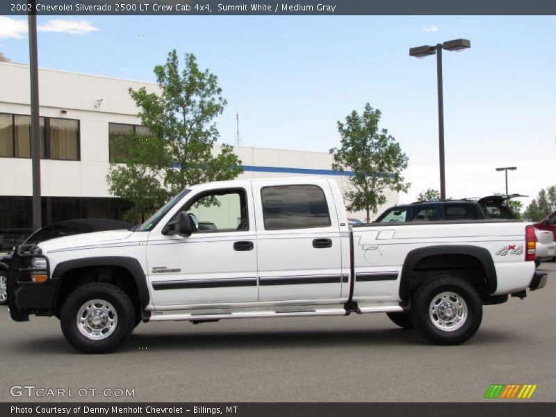 Summit White / Medium Gray 2002 Chevrolet Silverado 2500 LT Crew Cab 4x4