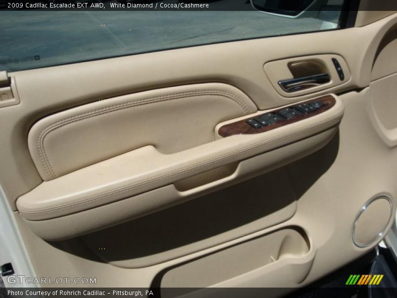 White Diamond / Cocoa/Cashmere 2009 Cadillac Escalade EXT AWD