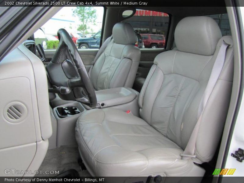 Summit White / Medium Gray 2002 Chevrolet Silverado 2500 LT Crew Cab 4x4