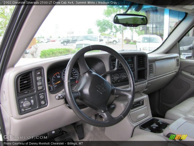 Summit White / Medium Gray 2002 Chevrolet Silverado 2500 LT Crew Cab 4x4