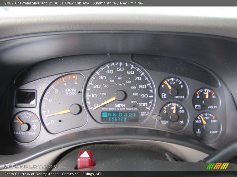 Summit White / Medium Gray 2002 Chevrolet Silverado 2500 LT Crew Cab 4x4