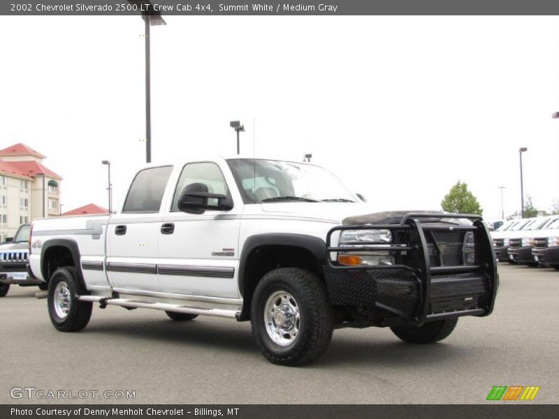Summit White / Medium Gray 2002 Chevrolet Silverado 2500 LT Crew Cab 4x4