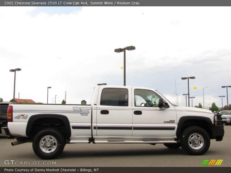 Summit White / Medium Gray 2002 Chevrolet Silverado 2500 LT Crew Cab 4x4