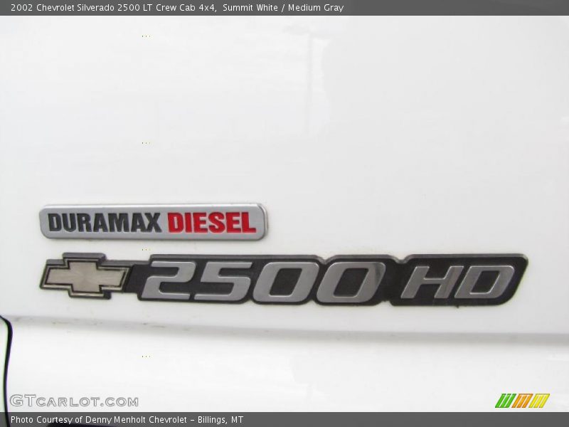 Summit White / Medium Gray 2002 Chevrolet Silverado 2500 LT Crew Cab 4x4