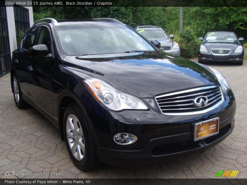 Black Obsidian / Graphite 2009 Infiniti EX 35 Journey AWD