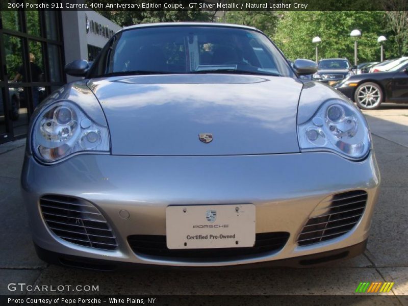 GT Silver Metallic / Natural Leather Grey 2004 Porsche 911 Carrera 40th Anniversary Edition Coupe