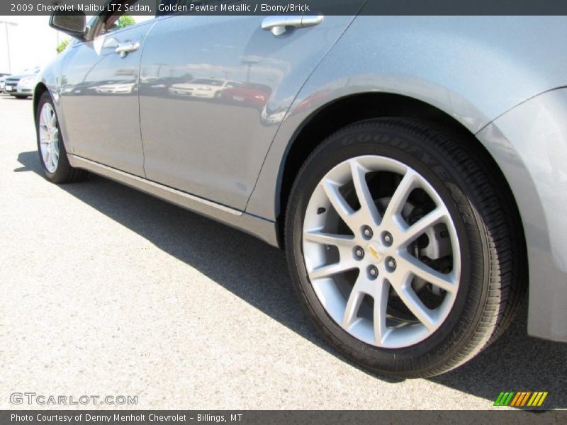 Golden Pewter Metallic / Ebony/Brick 2009 Chevrolet Malibu LTZ Sedan