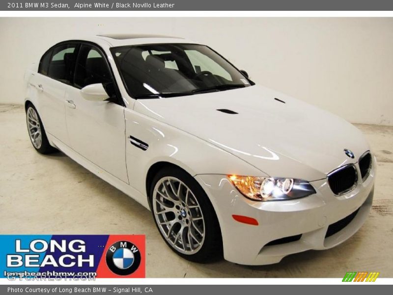 Alpine White / Black Novillo Leather 2011 BMW M3 Sedan