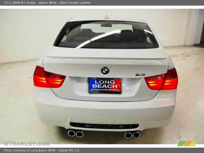 Alpine White / Black Novillo Leather 2011 BMW M3 Sedan